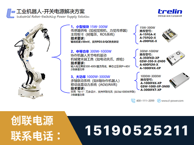 康定-工业机器人-开关电源解决方案